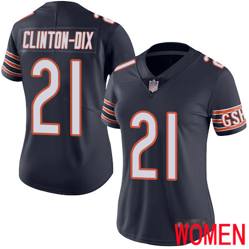 Chicago Bears Limited Navy Blue Women Ha Ha Clinton-Dix Home Jersey NFL Football #21 Vapor Untouchable